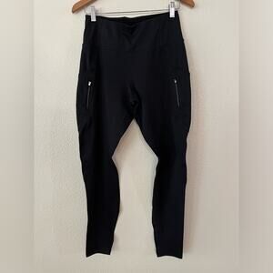 Athleta Black High Rise Sleet Traverse Tights Leggings MEDIUM